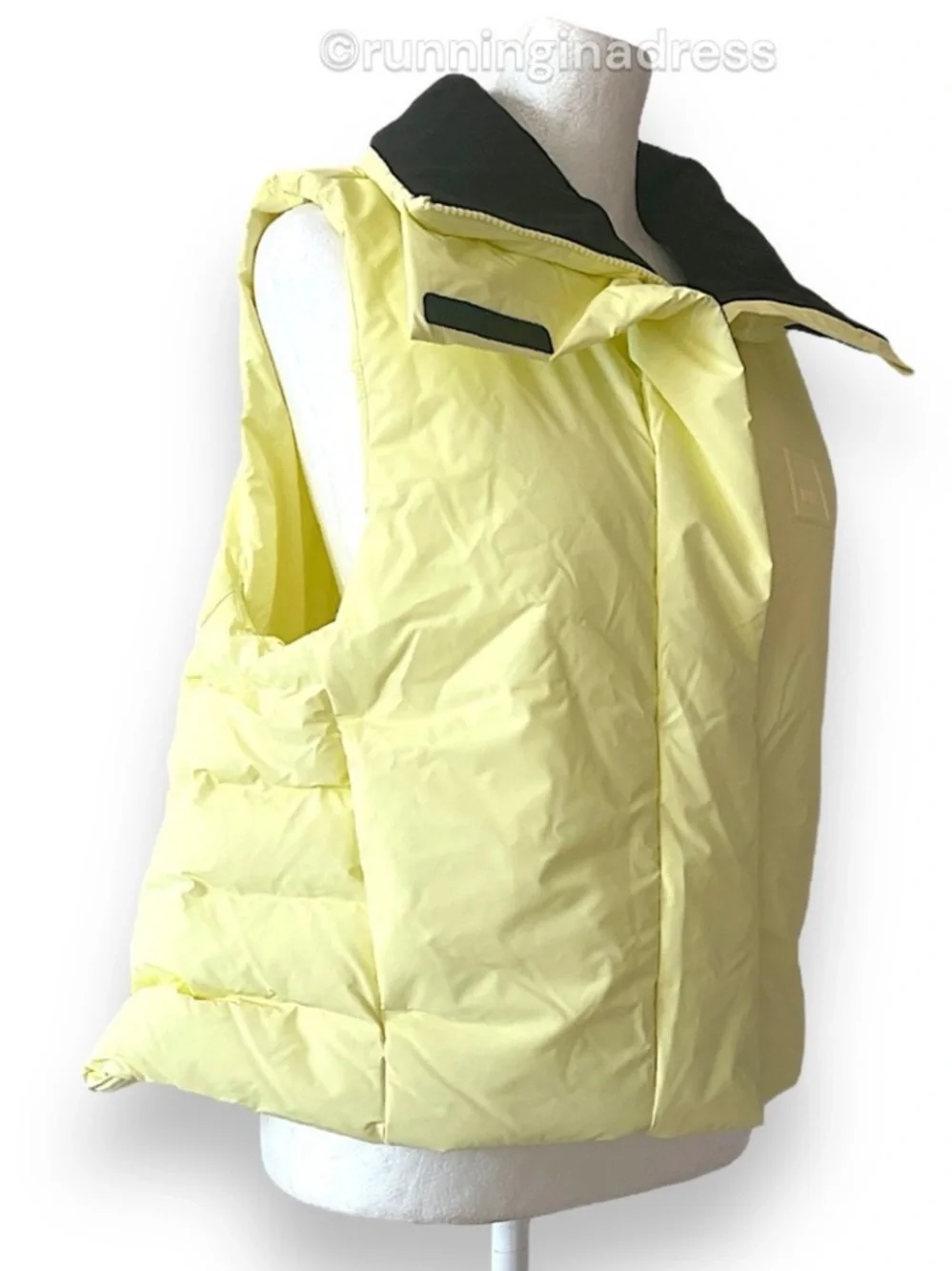 RAINS Loop Vest Straw Yellow Waterproof Puffer Insulated Gilet Unisex Medium M
